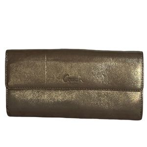 Coach Metallic Wallet, Vintage, Pink interior RARE FIND